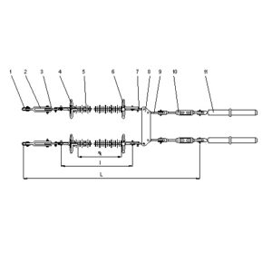 Lanturi de izolatoare (LI) tip TT, 400 kV